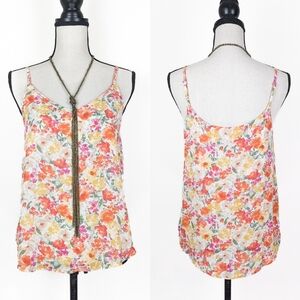 NWT Mine Colorful Floral Tank Top, Size Small